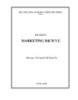 Bài giảng Marketing dich vụ: Phần 2 - Th.S Nguyễn Thị Hoàng Yến