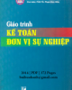 Giáo trình Kế toán đơn vị sự nghiệp: Phần 2