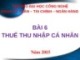 Bài giảng Thuế: Bài 6