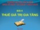 Bài giảng Thuế: Bài 4